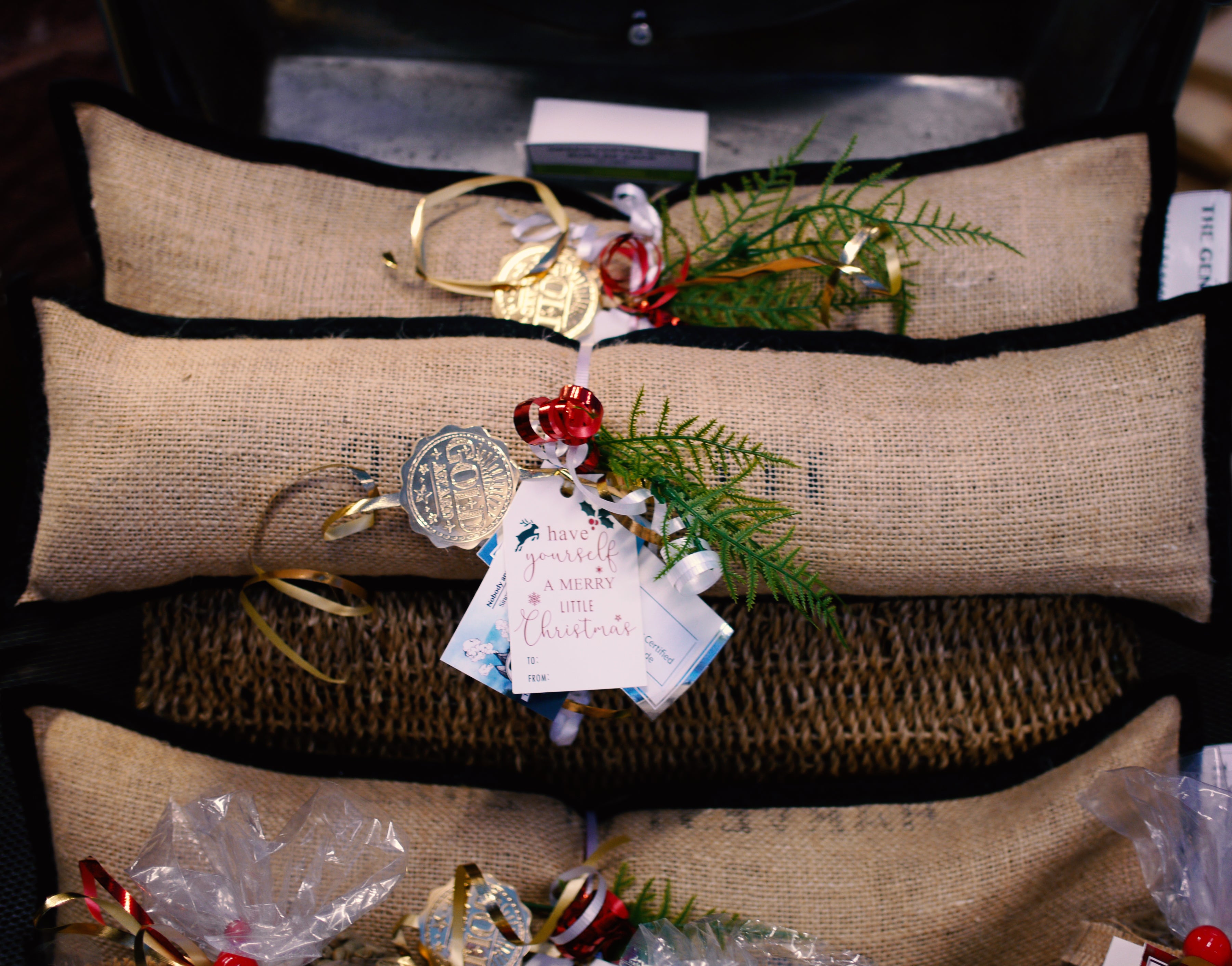 Green Coffee Burlap Sack Gift 5LB