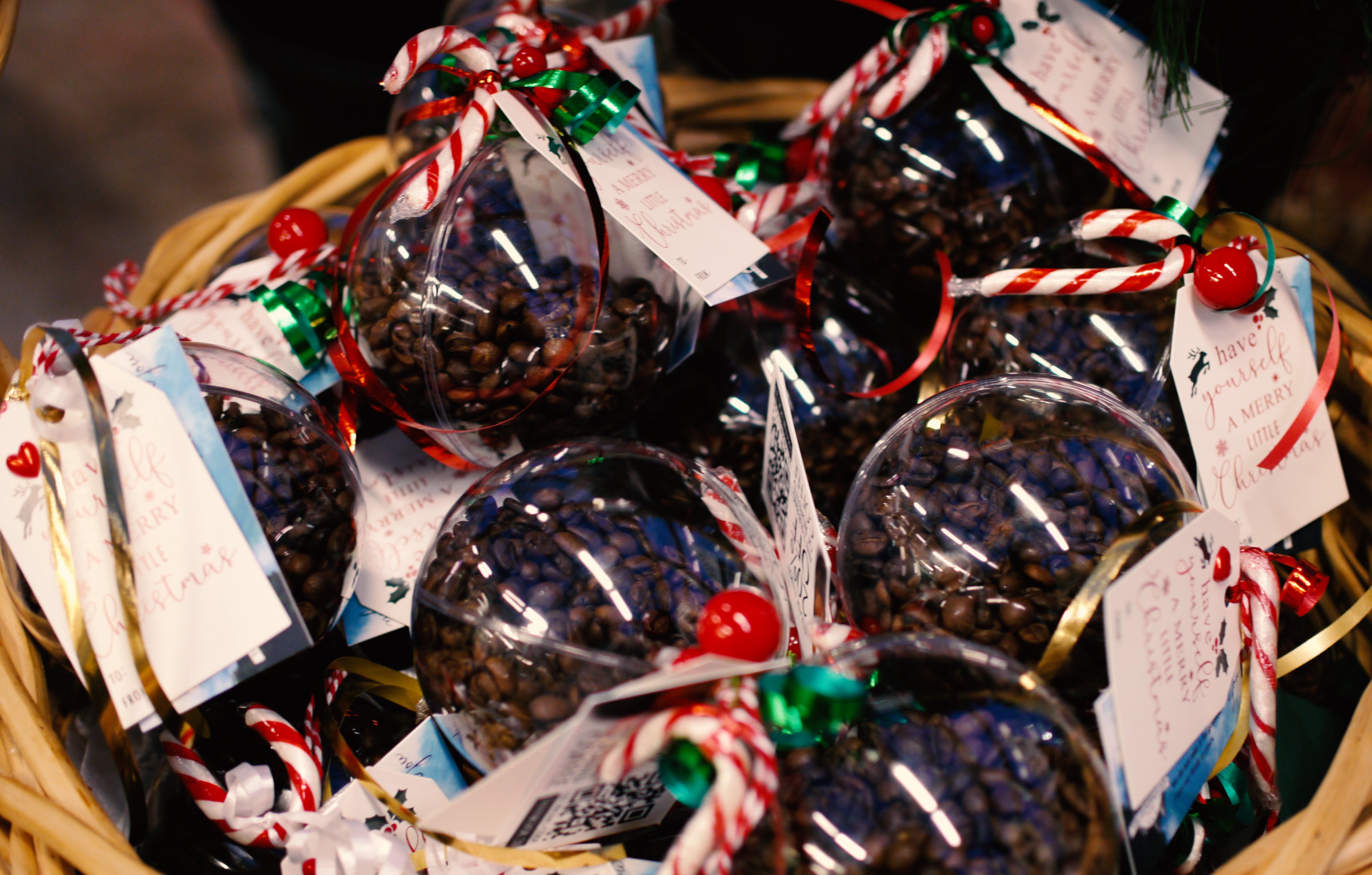 Christmas Ornament With Roasted Coffee