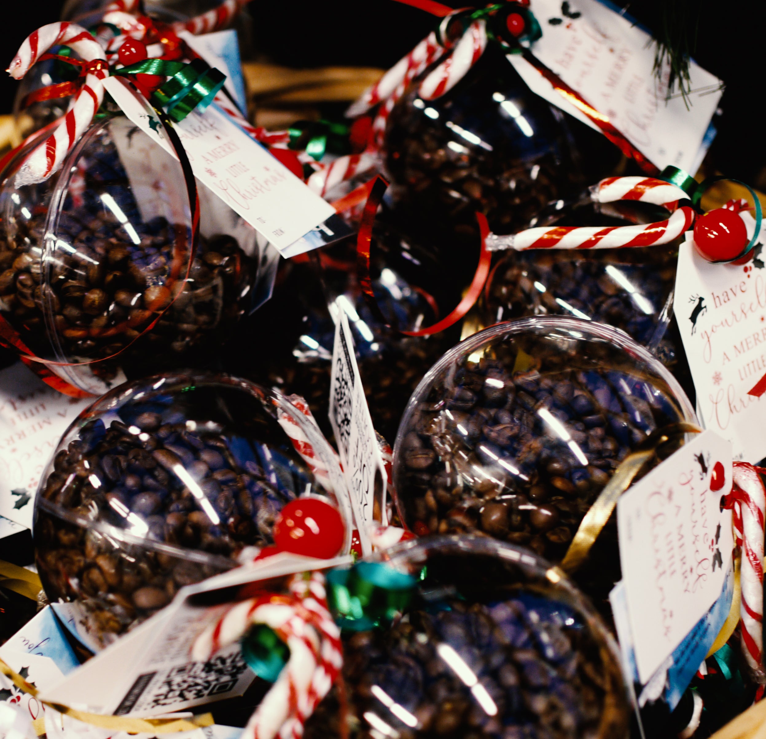 Christmas Ornament With Roasted Coffee