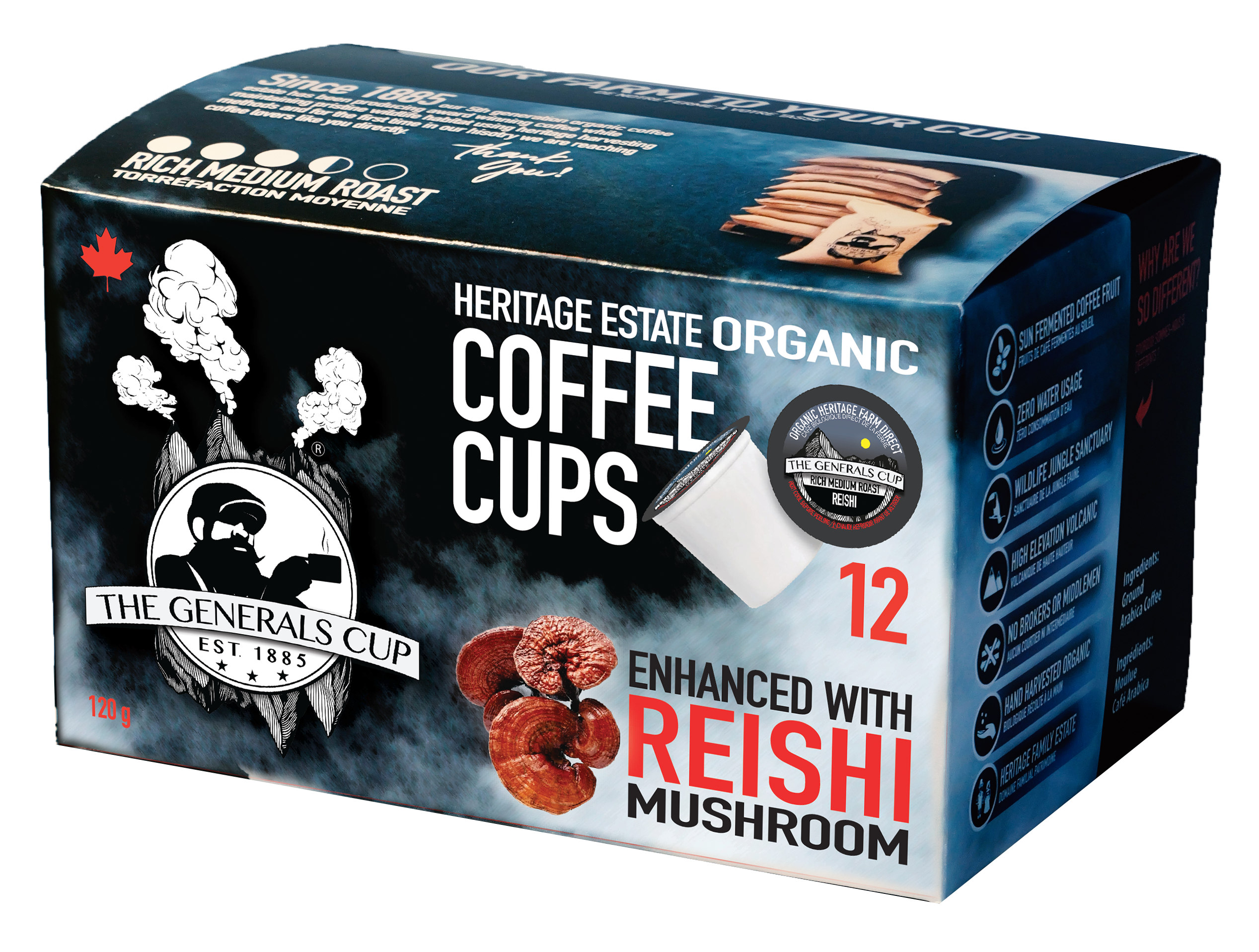 Reishi Mushroom Coffee Pods 12Pck