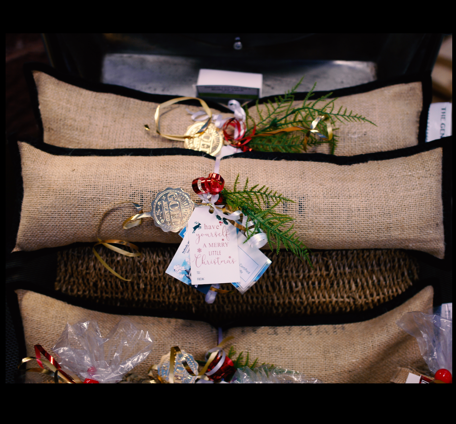 Green Coffee Burlap Sack Gift 5LB