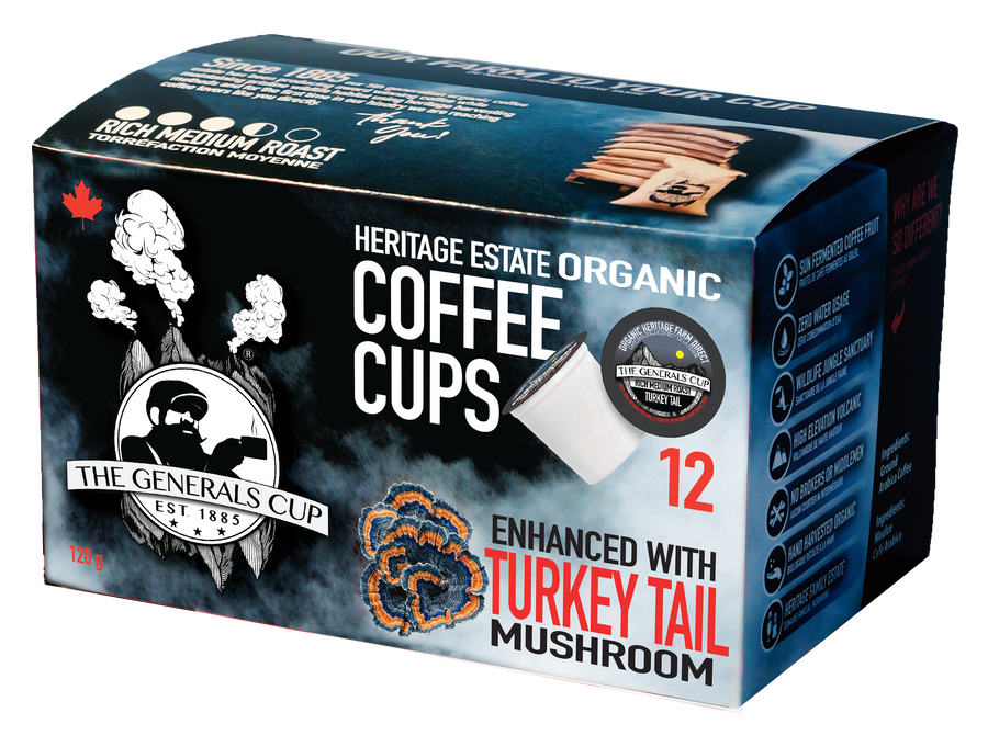 Turkey Tail Mushroom Coffee Pods 12Pck