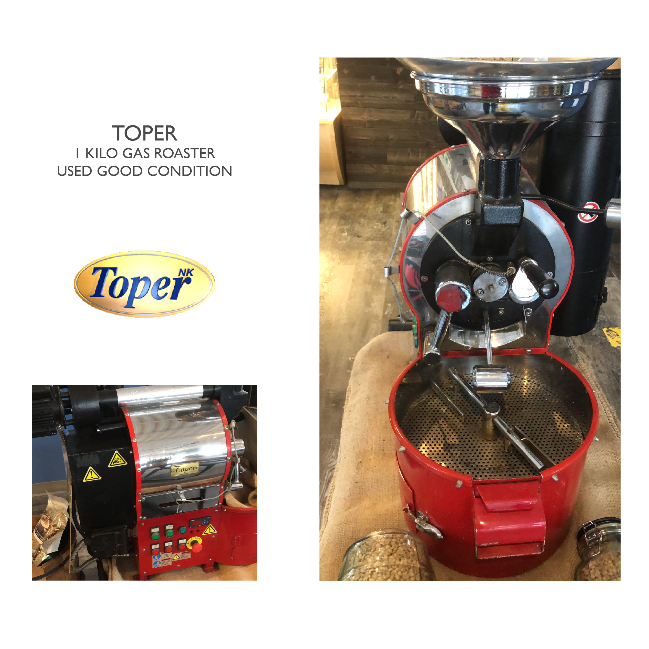 TOPER 1 KILO GAS ROASTER